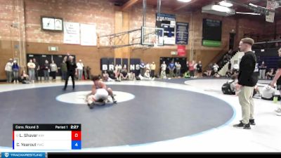 157 lbs Cons. Round 3 - Logan Shaver, Fighting Squirrels vs Carson Yearout, Potlatch Wrestling Club