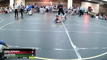 49 lbs Round 4 (8 Team) - Calvin Huhn, Contenders WA Blue vs Tommy Petraglia, Steel Valley