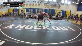 150 lbs Quarters & Wb (16 Team) - Vince Bern, Naperville Central vs Tyler Gray, Wellington