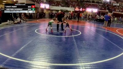40 lbs Quarterfinal - Ryett Ferry, Snake River Youth Wrestling vs Greysen Shumway, Stillwater Gladiators