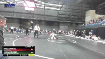 80 lbs Semifinal - Aiden Scheffer, SlyFox Wrestling Academy vs William Craig, Unaffiliated