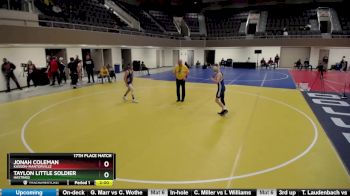 120 lbs 17th Place Match - Taylon Little Soldier, Hastings vs Jonah Coleman, Kasson-Mantorville