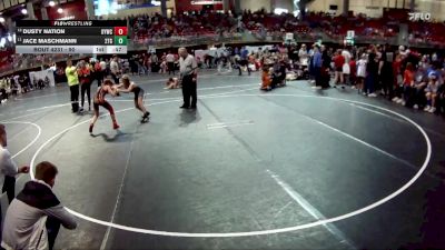 90 lbs Cons. Round 2 - Jace Maschmann, 2TG vs Dusty Nation, Ogallala Youth Wrestling Club