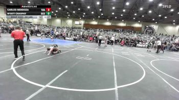 89 lbs Rr Rnd 3 - Carlos Mendoza, Yuba Sutter Combat vs Wyatt Craspay, Buckaroo WC
