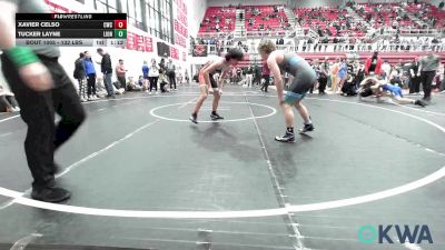 132 lbs Quarterfinal - Xavier Celso, Cowboy Wrestling Club vs Tucker Layne, Lions Wrestling Academy