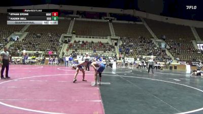 5A 132 lbs Quarterfinal - Ethan Stone, Montevallo vs Kaden Bell, Beauregard HS