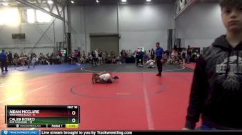 92 lbs Round 1 (4 Team) - Aidan McClure, Warhawks Black vs Caleb Kosko, Mat Assassins