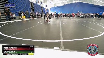37 lbs Round 1 - Rose Davidson, SlyFox Wrestling Academy vs Everly Sides, Wichita Training Center