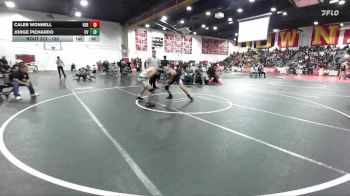 132 lbs Cons. Round 2 - Jorge Pichardo, Coachella Valley vs Caleb Wonnell, Heritage