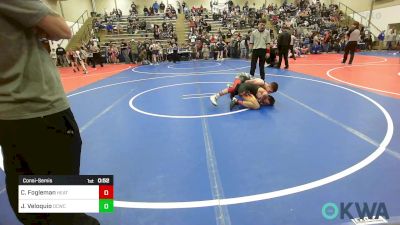 110 lbs Consolation - Caleb Fogleman, Heat vs Joseph Veloquio, Dark Cloud Wrestling Club