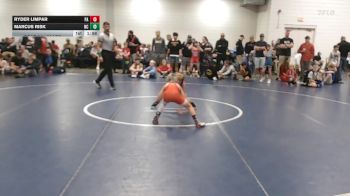 70 lbs Round Of 32 - Ryder Limpar, PA vs Marcus Risk, NC