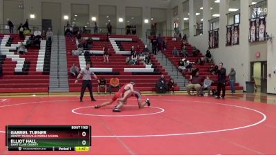 147 lbs 3rd Place Match - Elliot Hall, Saint Clair County vs Gabriel Turner, Hewitt Trussville Middle School