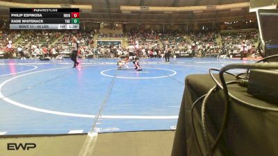 58 lbs Round Of 32 - Philip Espinosa, Rough House vs Kade Whitenack, Tiger Trained Wrestling