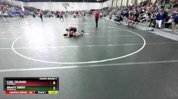 126 lbs Champ. Round 3 - Brady Ebert, Waterloo vs Cael Zelinski, Muskego