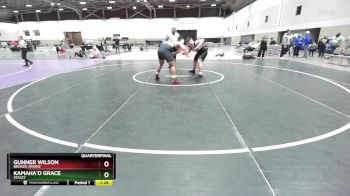 285 lbs Quarterfinal - Gunner Wilson, Broken Arrow vs Kamaha`o Grace, Staley