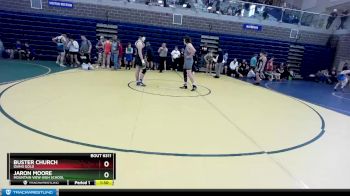 195 lbs Semifinal - Buster Church, Idaho Gold vs Jaron Moore, Mountain View High School