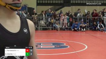 65 lbs Semifinal - Justin Farnsworth, Broad Axe Wrestling Club Red vs Brycen Dawley, POWA ES