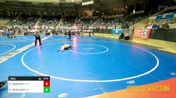 73 lbs Quarterfinal - Kayce Spellman, Brighton Wrestling Club vs Kai McDonald, Sebolt Wrestling Academy