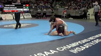 113 lbs Champ. Round 1 - Zavier Acuna, Portage vs Keegan Dresslar, Southport