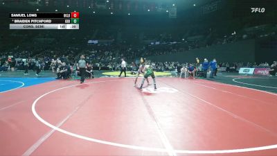 2A/1A Boys 132 Cons. Semi - Braiden Pitchford, Gold Beach Boys vs Samuel Long, Oakland Boys