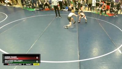 80 lbs Cons. Round 2 - Addis Fager, Empire Battle School vs Brayden Gillaspy, Hook`em W.C.