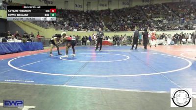 113 lbs Consi Of 64 #2 - Keylan Freeman, Skiatook Bulldog Wrestling vs Edwin Navajar, McAlester