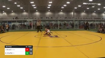 65 lbs 5th Place - Isaac Brown, Team Hammer-OH vs Braxton Shaffer, Michigan