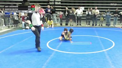55 lbs Consi Of 16 #2 - Joey Stoupakis, Cordoba Trained vs Marcus Belton, Scorpions