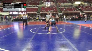 109 lbs Champ. Round 2 - Reise Reardon, Team Real Life vs Carson Jones, Spartan Youth Wrestling Club