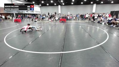126 lbs Derion Williams, Ohio Gray vs Mateo Gallegos, Pennsylvania Blue
