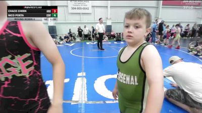 95 lbs Round Robin 4 - Logan Ayers, Arsenal WV-Yth vs Karter Smith, Central IL RAGE-Yth