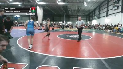107-116 lbs Quarterfinal - Madden Harris, Appomattox vs Ana Lissoni, Sneads Ferry