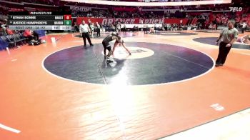 3A 157 lbs Cons. Round 2 - Justice Humphreys, Gurnee (Warren) vs Ethan Sonne, Chicago (Marist)