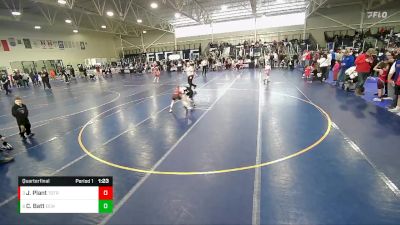 60 lbs Quarterfinal - Jett Plant, Top Of The Rock vs Crue Batt, Evanston Elite Wrestling