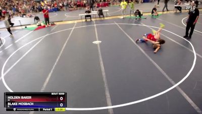 93 lbs Round 2 - Holden Baker, IA vs Blake Mosbach, IL