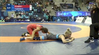 61 kg Final 3-5 - Yasmine Soliman, Hungary vs Kseniya Tsiarenia, Belarus