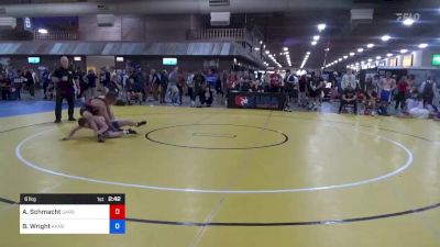 61 kg Cons 64 #2 - Alec Schmacht, Sarbacker Wrestling Academy vs Bubba Wright, Kansas