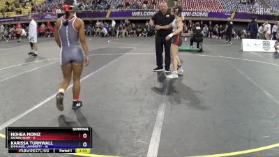 117 lbs Semis (4 Team) - Karissa Turnwall, Emmanuel University vs Nohea Moniz, Sacred Heart