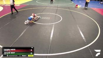 75 lbs Placement (4 Team) - Tayden Weite, Staples vs Oshane Bent, K-M