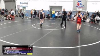 106 lbs Quarterfinal - Hudson Morris, Soldotna Whalers Wrestling Club vs Hendrick VanKirk, Juneau Youth Wrestling Club Inc.