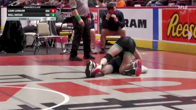 121 lbs Consi 4 - Liam Lawler, Bishop McDevitt vs Will Detar, Trinity*