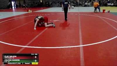 160 lbs Cons. Round 1 - Clay Wilson, Alexandria vs Colton Hanson, K-W