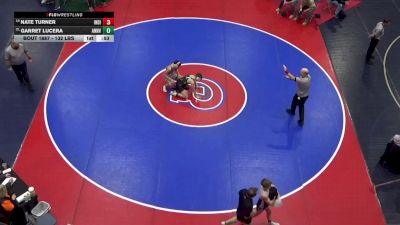 132 lbs Consi Of 8 #2 - Nate Turner, Indiana vs Garret Lucera, Annville-Cleona