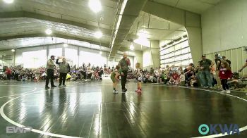 52 lbs Quarterfinal - Lane Pankaskie, Claremore Wrestling Club vs Daxton Wise, Tecumseh Youth Wrestling