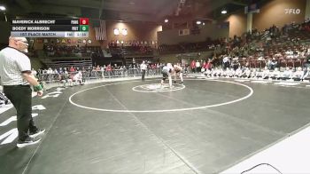 1A 215 lbs 1st Place Match - Boedy Morrison, Piute vs Maverick Albrecht, Panguitch