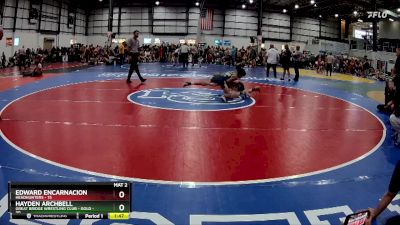 90 lbs Semis (4 Team) - Edward Encarnacion, HEADHUNTERS vs Hayden Archbell, GREAT BRIDGE WRESTLING CLUB - GOLD