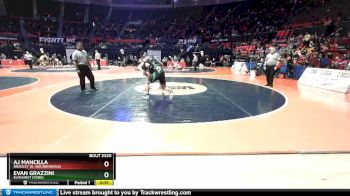 3A 182 lbs Cons. Round 3 - AJ Mancilla, Bradley (B.-Bourbonnais) vs Evan Grazzini, Elmhurst (York)