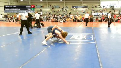120 lbs Rr Rnd 2 - Cade Collins, Triumph Blue - HSB vs Evan Schomburg, TDWC Maniacs Grey - HSB