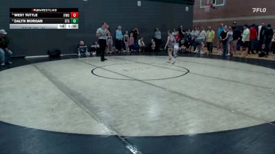 61 lbs Cons. Semi - Dalyn Morgan, Small Town Grims vs West Tuttle, Idaho Falls Wrestling Club