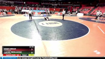 2A 138 lbs Champ. Round 1 - Wyatt Medlin, Washington vs Carter Mikolajczak, Lemont (H.S.)